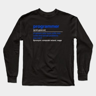 Programmer definition Long Sleeve T-Shirt